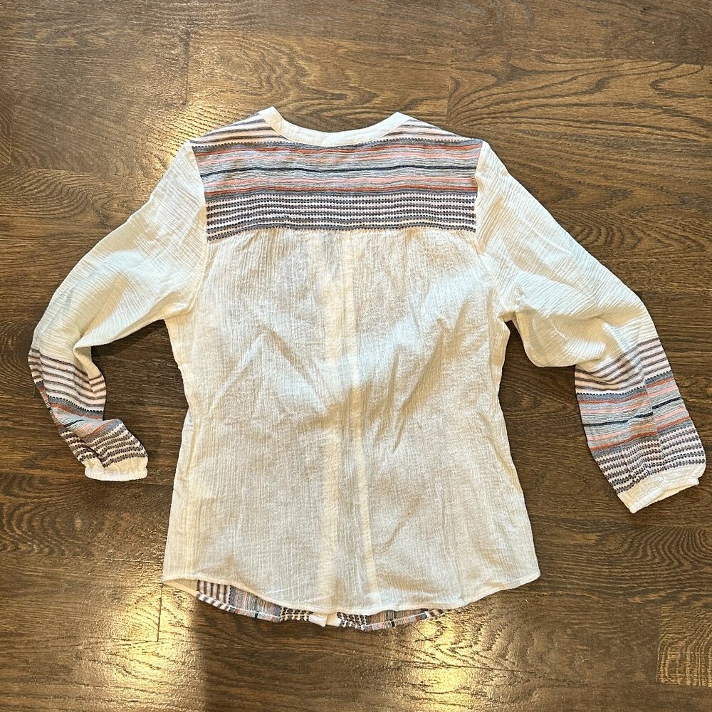 Button Down Shirred Blouse - image 7